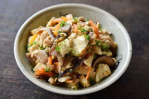 豆腐にんにく炒めのレシピ